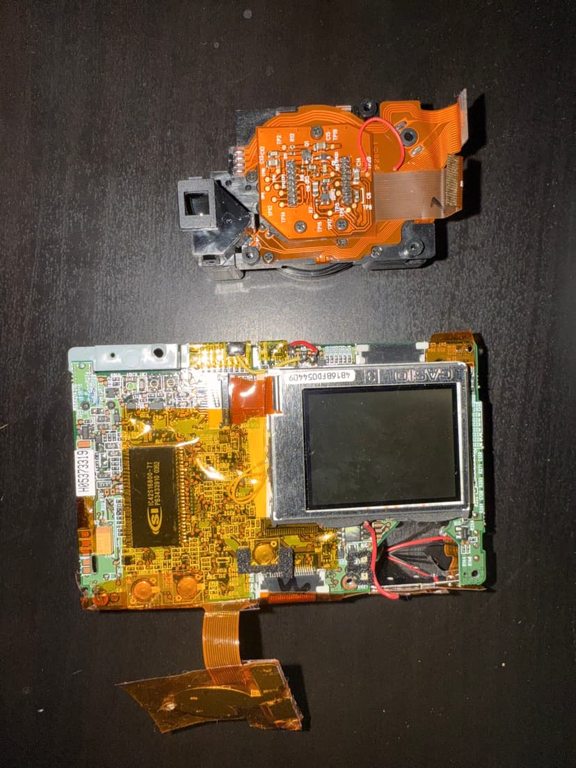 Camera sensor and PCB back look