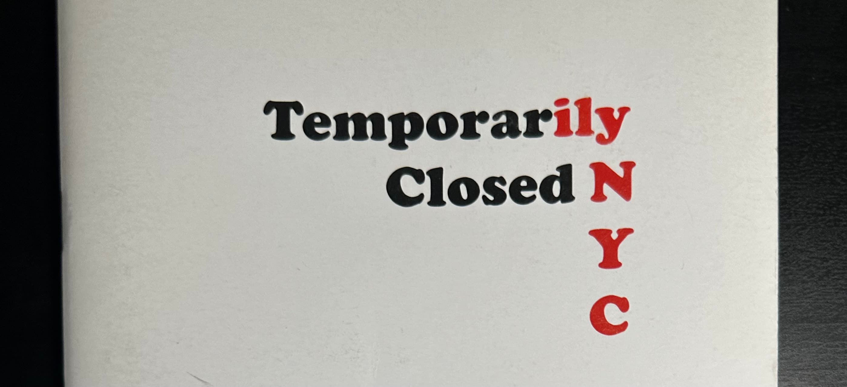 Temporarily Closed